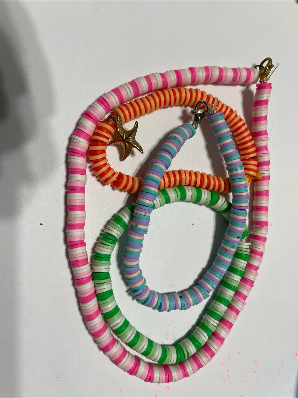Children’s Multicolor Beaded Necklace and Bracelet Set